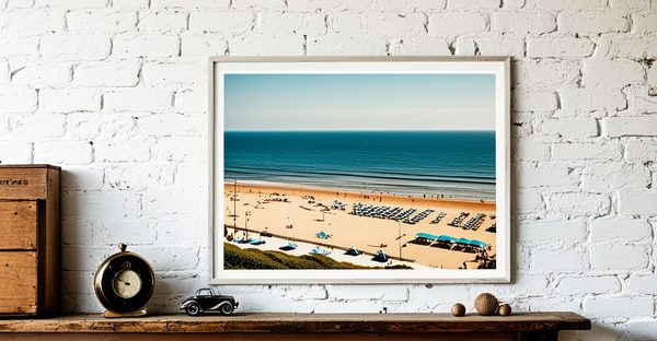 Affiche bord de mer vintage : charme et sérénité chez vous